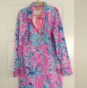 Lilly Pulitzer Ruffle Collar Skipper Dress NWT L